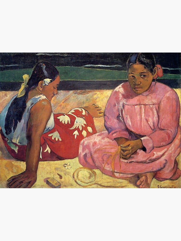 Girl on the beach. Inspired by Gauguin high quality