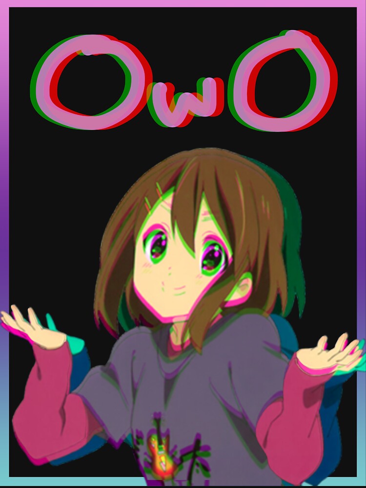 "Anime Girl Shrugging OWO" T-shirt by Dexxy | Redbubble