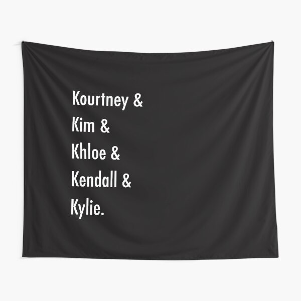 Aperçu de l'œuvre Kourtney, Kim, Kloé, Kendall et Kylie. créée et vendue par T R E N D Y Z.