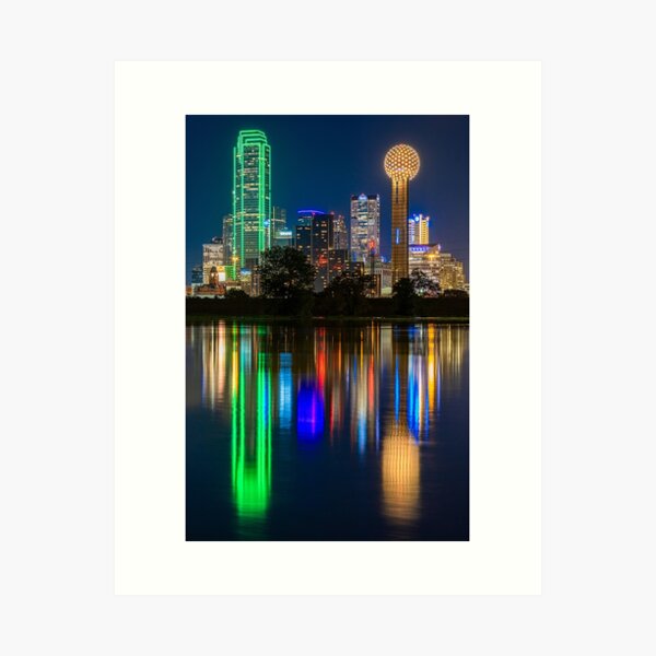 Item preview, Dallas Skyline Reflection in Trinity designed and sold by josephhaubert.