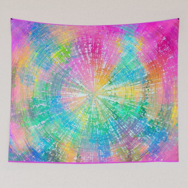 Item preview, Summer Colors Tie-Dye - Circles of Pink, Purple, Blue designed and sold by Sapphire-X.