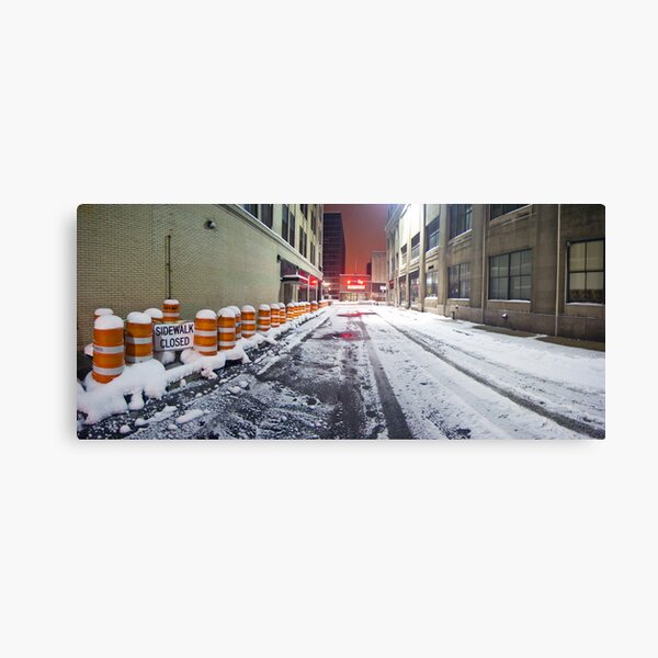 SIDEWALK CLOSED - Rochester NY Canvas Print