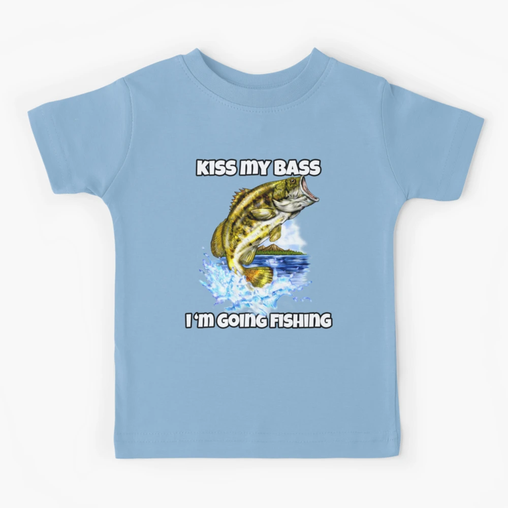 Kiss My Bass Fish Sarcastic Graphic Tank Top Shirt