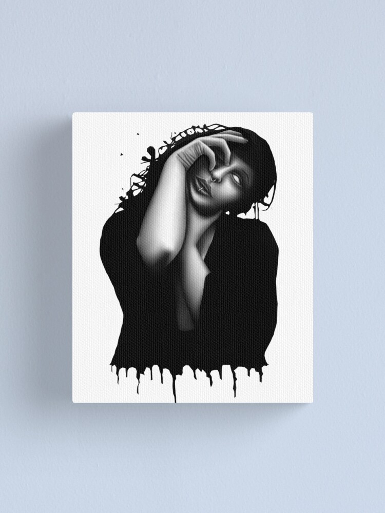 Alternate view of Descend (Colour pencil) Canvas Print