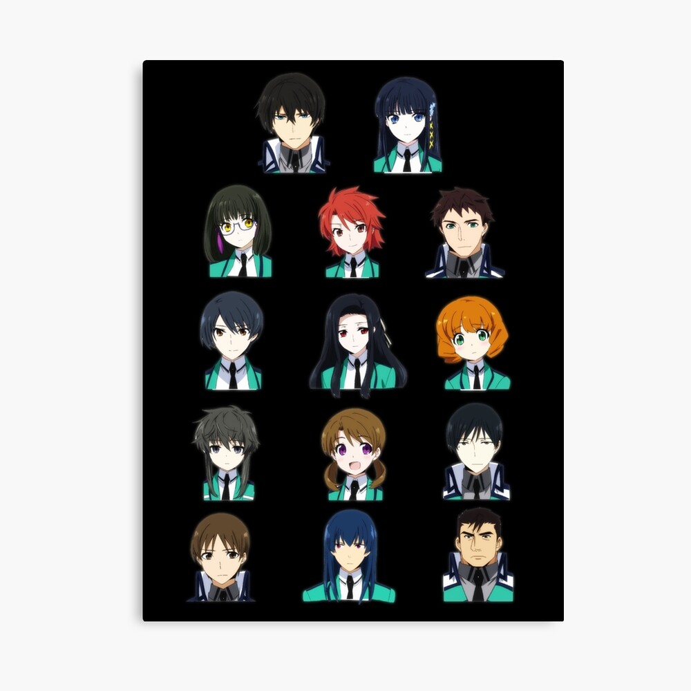 mahouka koukou no rettousei characters photographic print by sazanami redbubble redbubble