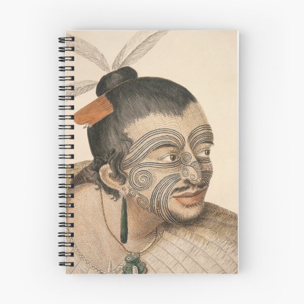 Item preview, Sketch of a Maori Man, c. 1769 designed and sold by Cat Lady Designs.