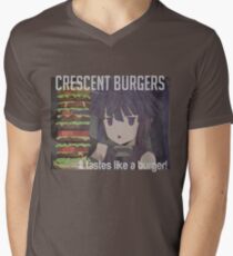 Crescent Moon Burgers Men's V-Neck T-Shirt