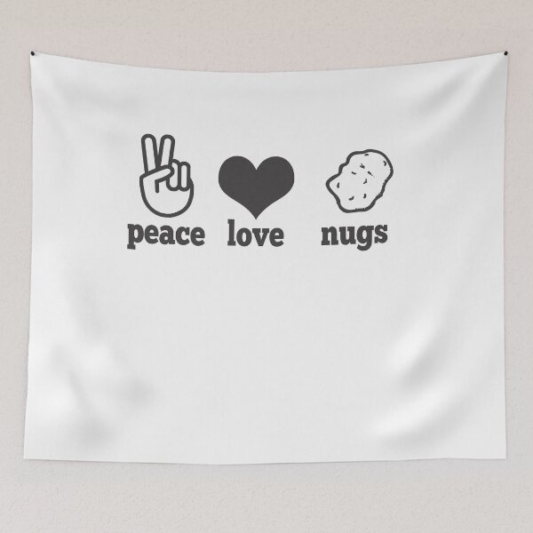 Item preview, Chicken Nuggets Peace Love Nugs designed and sold by Eduard Beck.