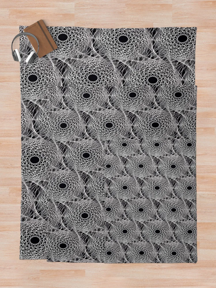 Thumbnail 5 of 6, Throw Blanket, Algorithm. designed and sold by MindTravel.