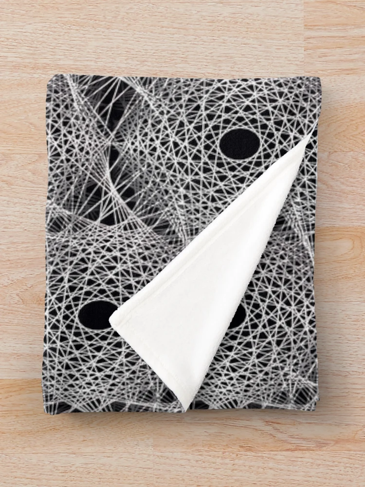 Thumbnail 3 of 6, Throw Blanket, Algorithm. designed and sold by MindTravel.