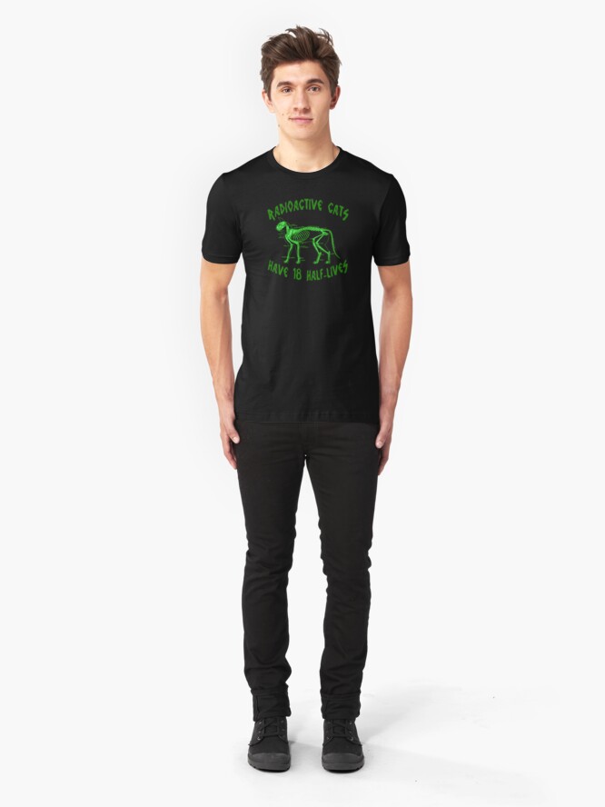 Alternate view of Radioactive Cats Slim Fit T-Shirt