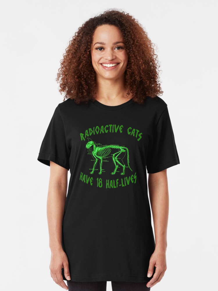 Alternate view of Radioactive Cats Slim Fit T-Shirt