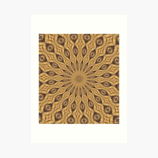 Wooden Diamonds Art Print