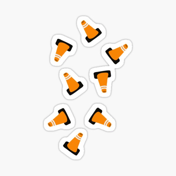 “traffic cones” Sticker for Sale by B0red | Redbubble