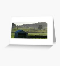 powerlines - like spiderwebs from the sky Greeting Card