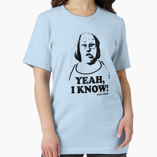 Aperçu de l'œuvre Ouais je sais Andy Pipkin Little Britain T-shirt créée et vendue par theshirtnerd.