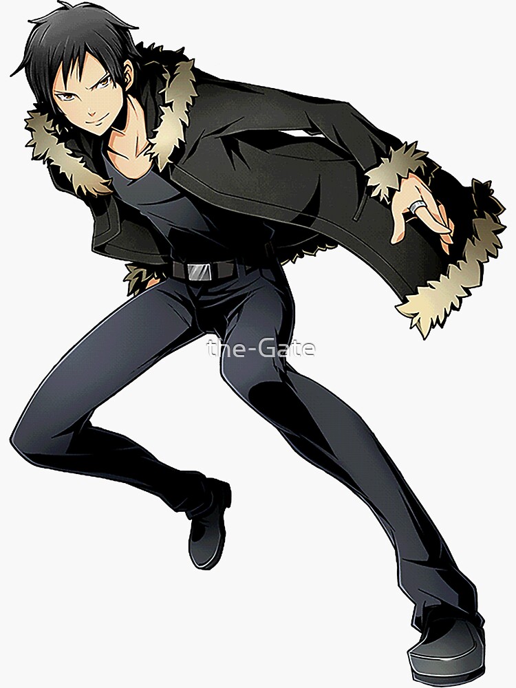 Aperçu 3 sur 3. Sticker avec l'œuvre Izaya Orihara - Durarara !! Anime créée et vendue par the-Gate.