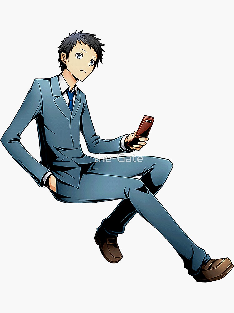 Aperçu 3 sur 3. Sticker avec l'œuvre Mikado Ryuugamine - Durarara !! Anime créée et vendue par the-Gate.
