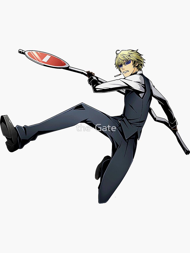 Aperçu 3 sur 3. Sticker avec l'œuvre Shizuo Heiwajima - Durarara !! Anime créée et vendue par the-Gate.