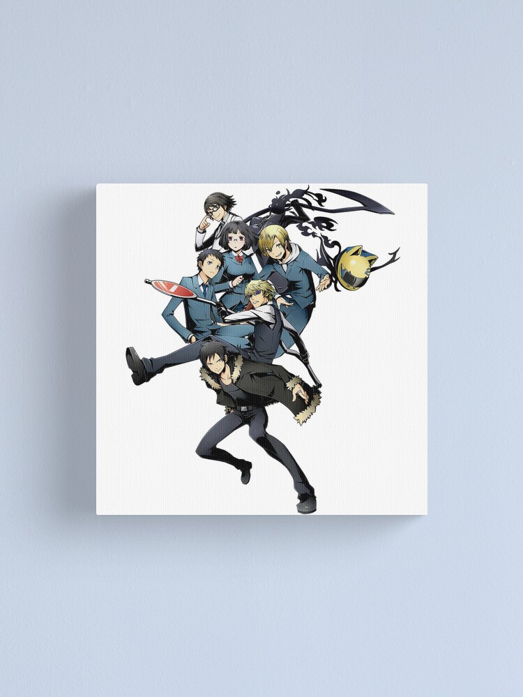 Aperçu 1 sur 3. Impression sur toile avec l'œuvre Durarara !! Mashup (Anime) créée et vendue par shizazzi.