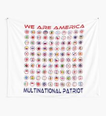 We Are America Multinational Patriot Flag Collective 2.0 Wall Tapestry