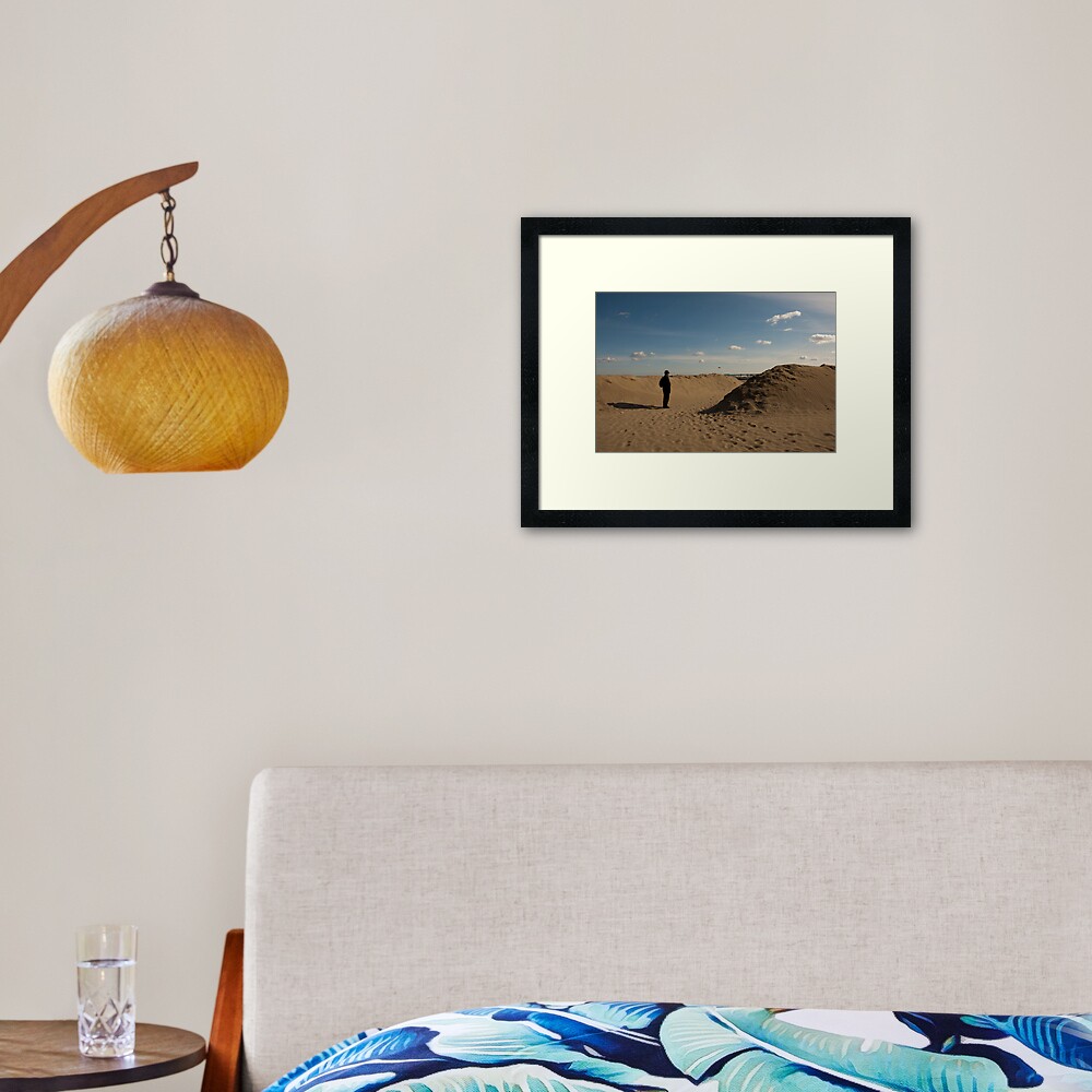 "This is not a Tourist," Lido Beach, Venice, Italy Framed Art Print