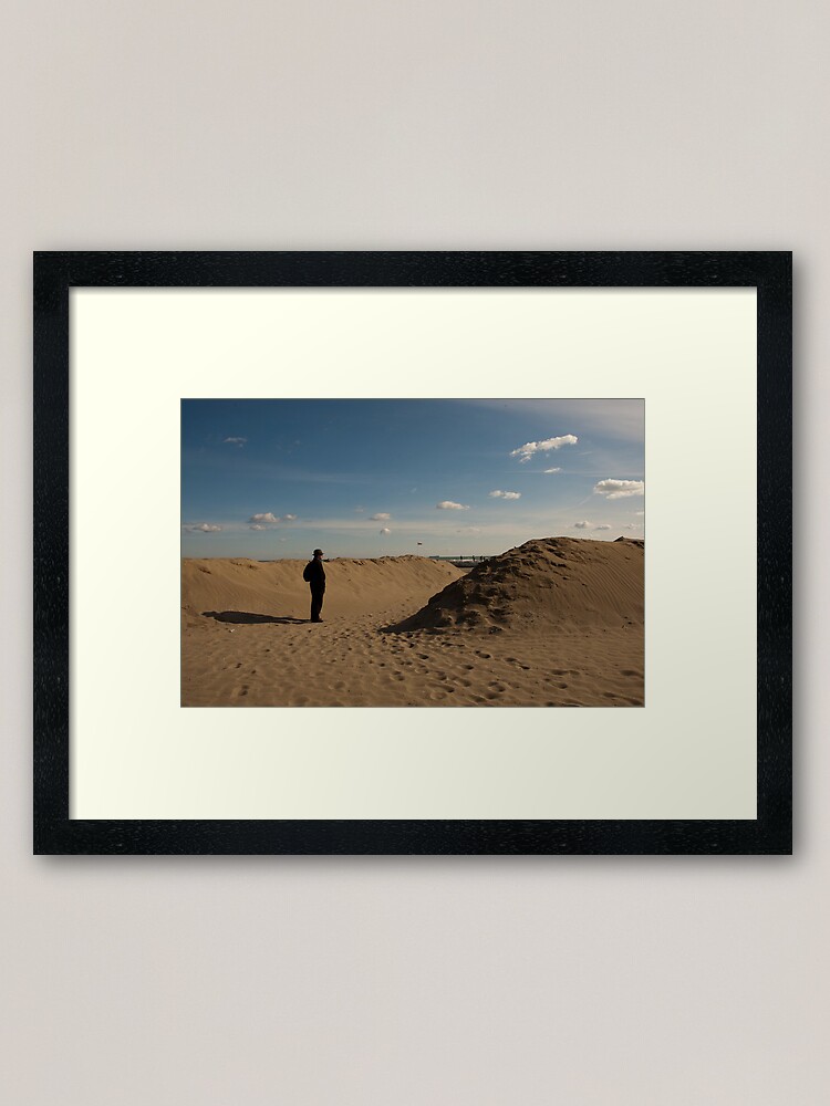 Alternate view of "This is not a Tourist," Lido Beach, Venice, Italy Framed Art Print