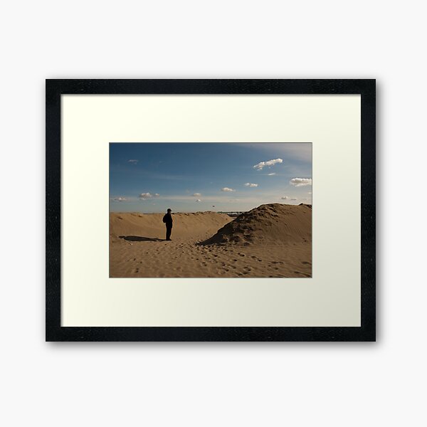 "This is not a Tourist," Lido Beach, Venice, Italy Framed Art Print