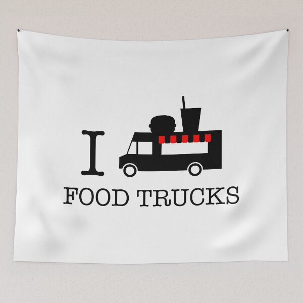Item preview, I Love Food Trucks - inverted designed and sold by CCCDesign.