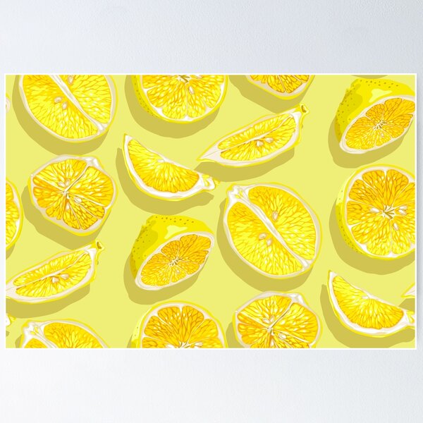 Item preview, Fresh Juicy Lemons designed and sold by Yulia Fushtey.