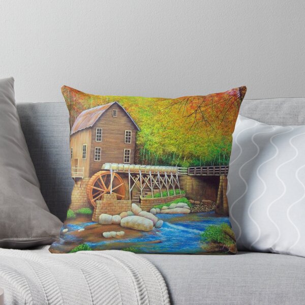 Item preview, Mill with water wheel designed and sold by Terry Huey.