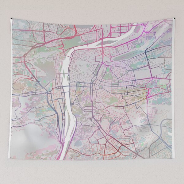 Item preview, Prague Map Europe City Travel Gift designed and sold by TheRedFinch.