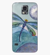 Full Moon Dragonfly on the Ocean Waves Mixed Media Art Case/Skin for Samsung Galaxy