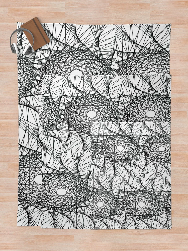 Thumbnail 5 of 6, Throw Blanket, Algorithm designed and sold by MindTravel.
