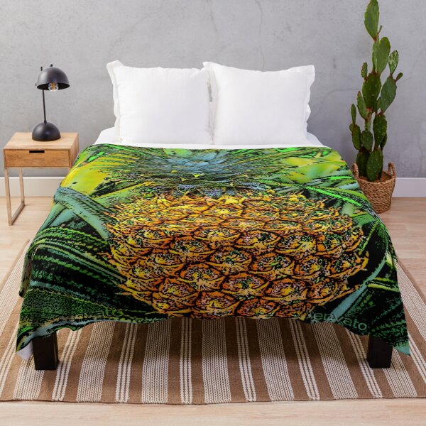 Item preview, INK & WATERCOLOR DECORATIVE PINEAPPLES ABSTRACT designed and sold by sharlesart.
