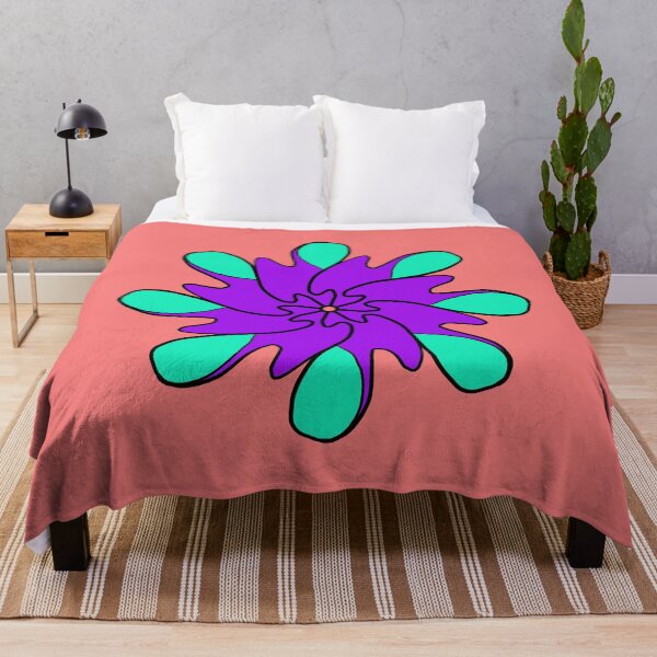 Item preview, Purple and teal circular motifs on a pinkish background designed and sold by Tony Ruther.
