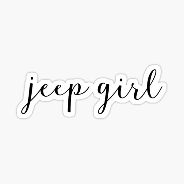 fille de jeep Sticker