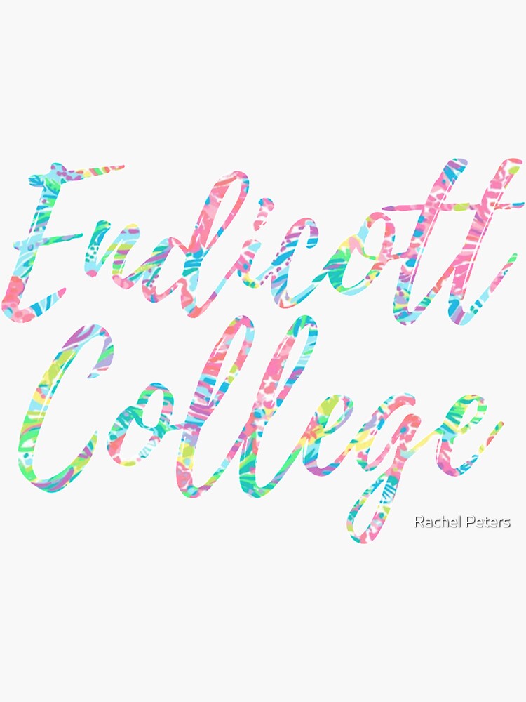 "Endicott College Lilly Print" Sticker for Sale by rachpetes Redbubble