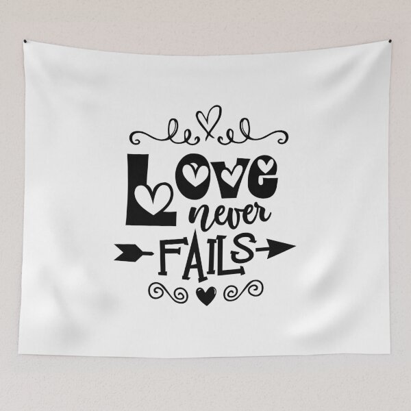 Item preview, Love never fails designed and sold by SVDesignatVasil.