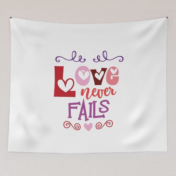 Item preview, Love never fails designed and sold by SVDesignatVasil.