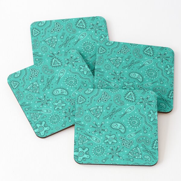 Item preview, Cartoon Microbes - Green designed and sold by chayground.