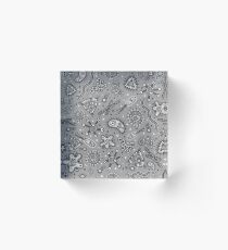 Microbes - Grey / Gray Acrylic Block