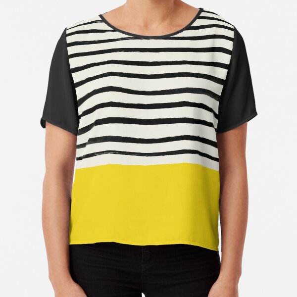Sunshine x Stripes Chiffon Top