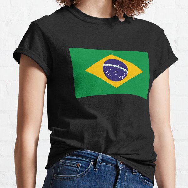 Details about   Brazil Flag Country Pride Crest Game Day Golden Squad Football Fan Youth T-Shirt 