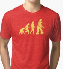 Sheldon Robot Evolution Tri-blend T-Shirt
