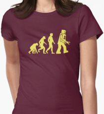 Sheldon Robot Evolution Tailliertes T-Shirt für Frauen