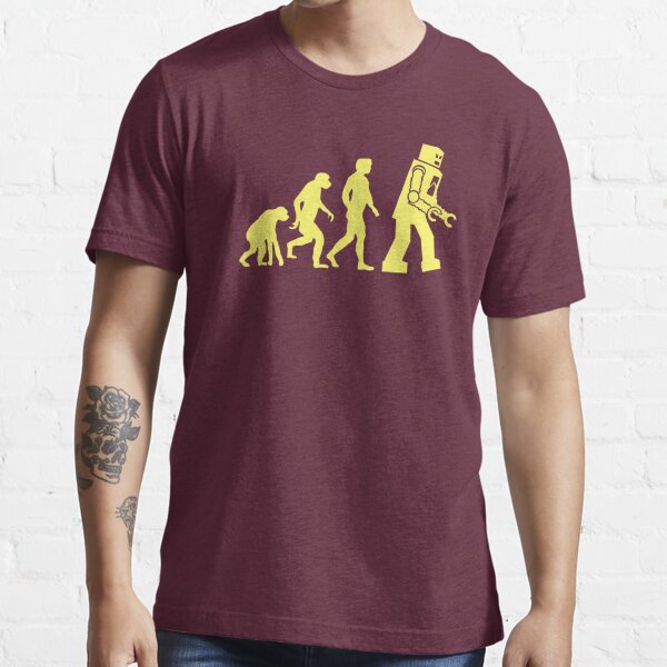 The Big Black Robot Evolution Bang Theory t-shirt-Sheldon nerd Cooper TV geek