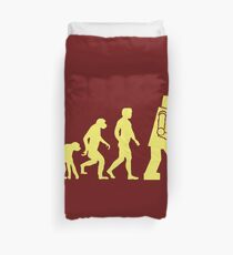 Sheldon Robot Evolution Duvet Cover