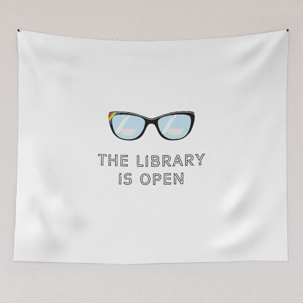 Item preview, The Library is Open designed and sold by CloakAndDaggers.
