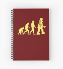 Sheldon Robot Evolution Spiral Notebook